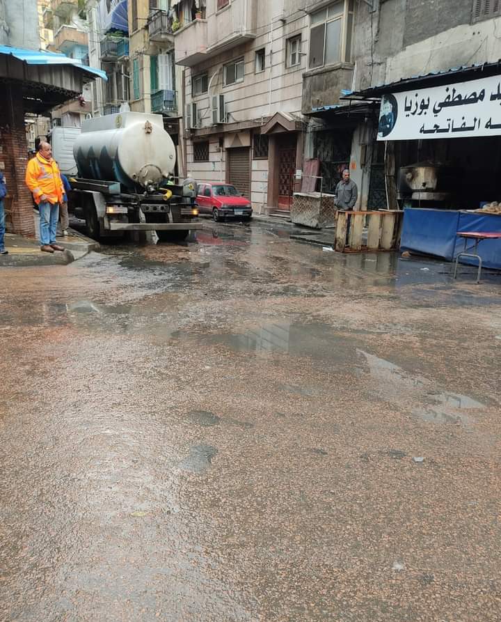 جانب من الأمطار بالإسكندرية اليوم (3)