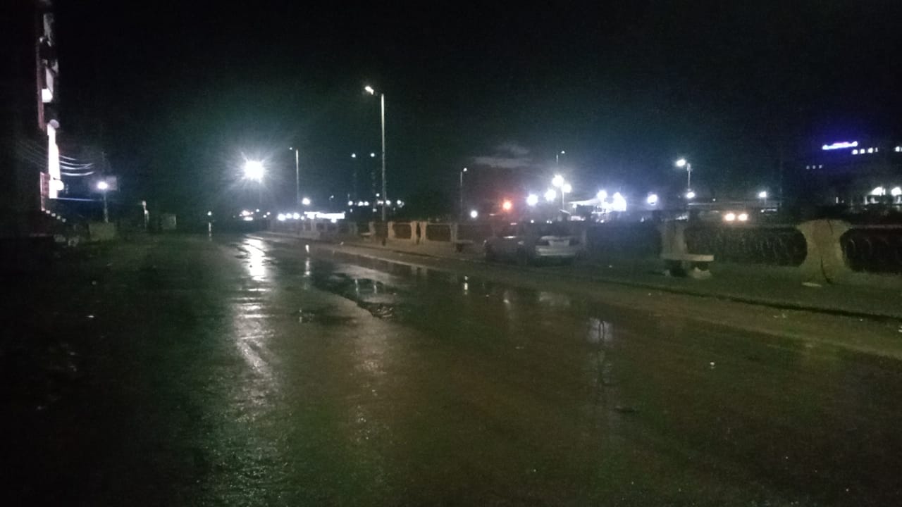 هطول امطار غزيرة بكفر الشيخ