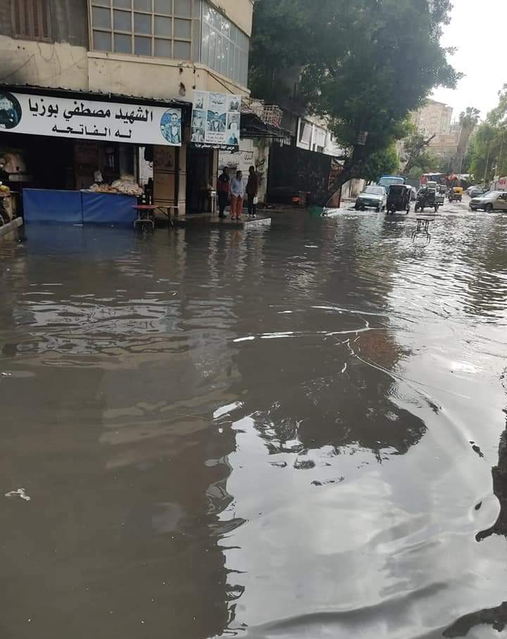 جانب من الأمطار بالإسكندرية اليوم (4)