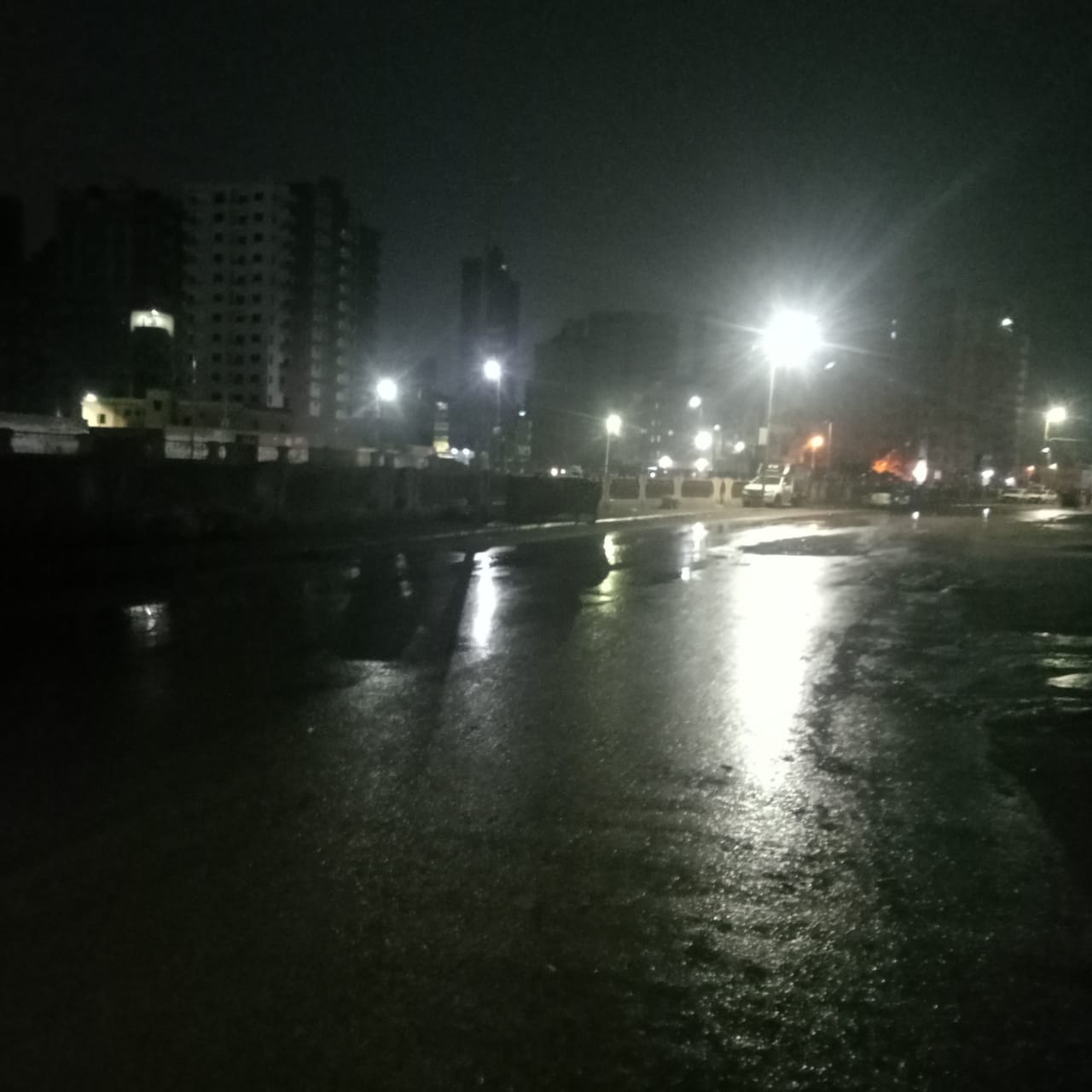 هطول الامطار على مدن وقرى كفر الشيخ