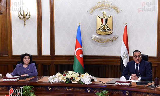 مصطفى مدبولى يستقبل رئيسة برلمان أذربيجان والوفد المرافق  (3)