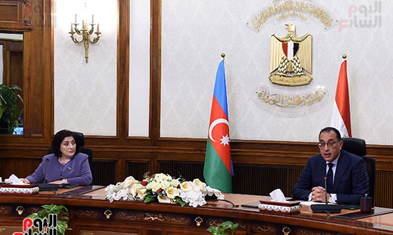 مصطفى مدبولى يستقبل رئيسة برلمان أذربيجان والوفد المرافق  (4)