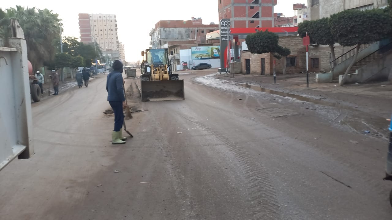مسح الشوارع وتنظيفها