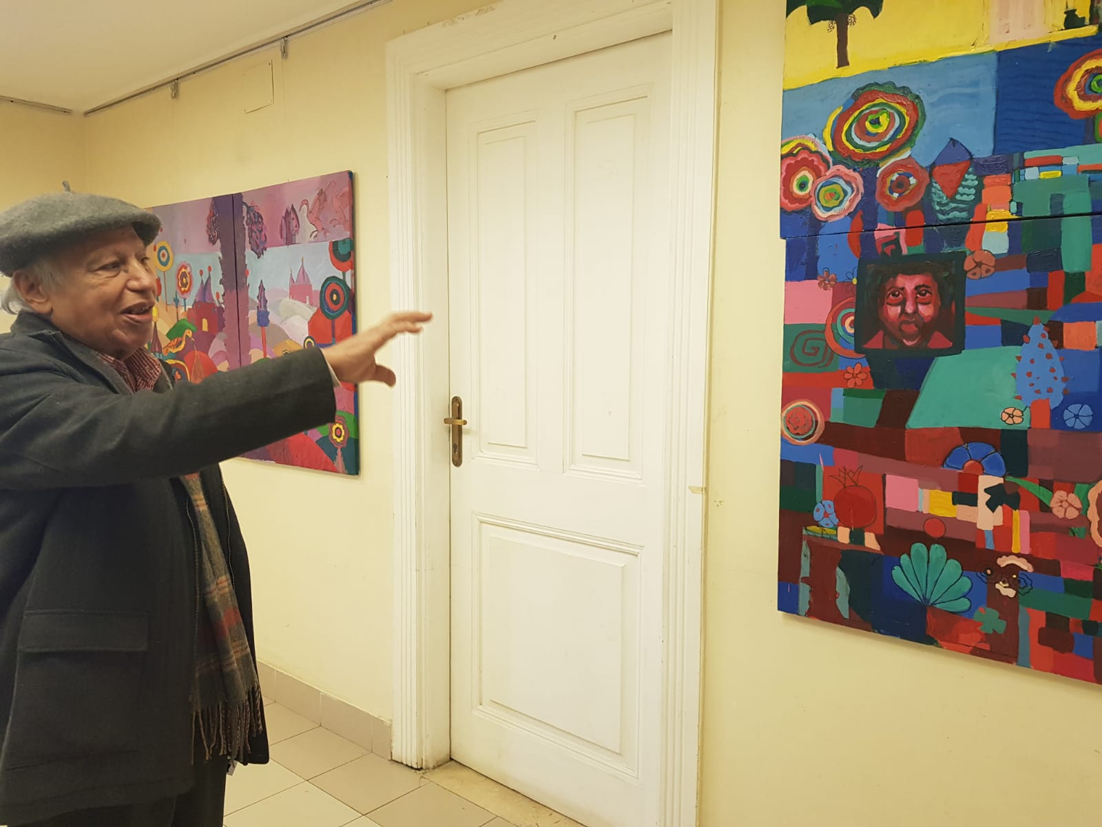 إحدي اللوحات بالمعرض