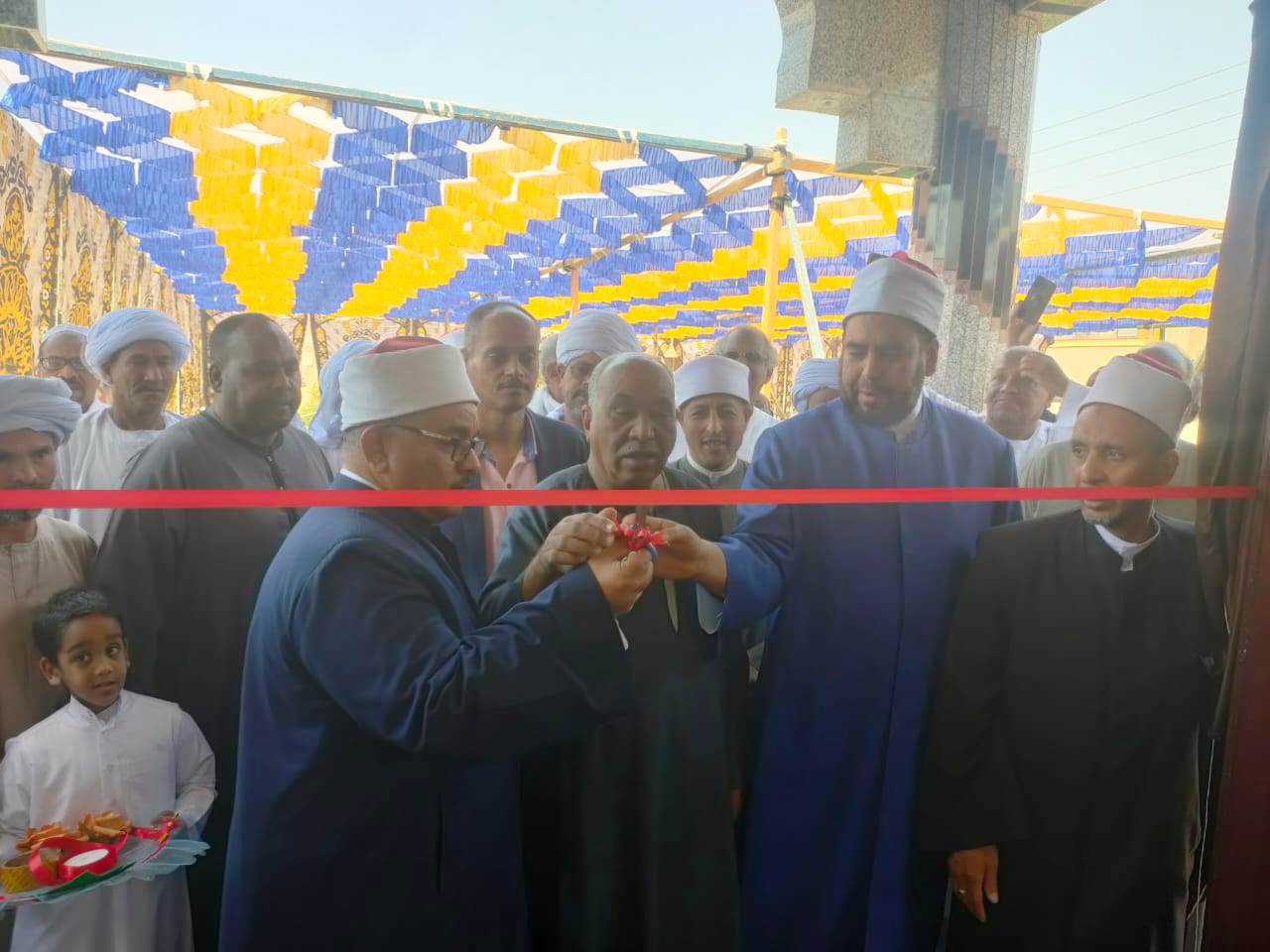 جانب من افتتاح مسجد اليوم