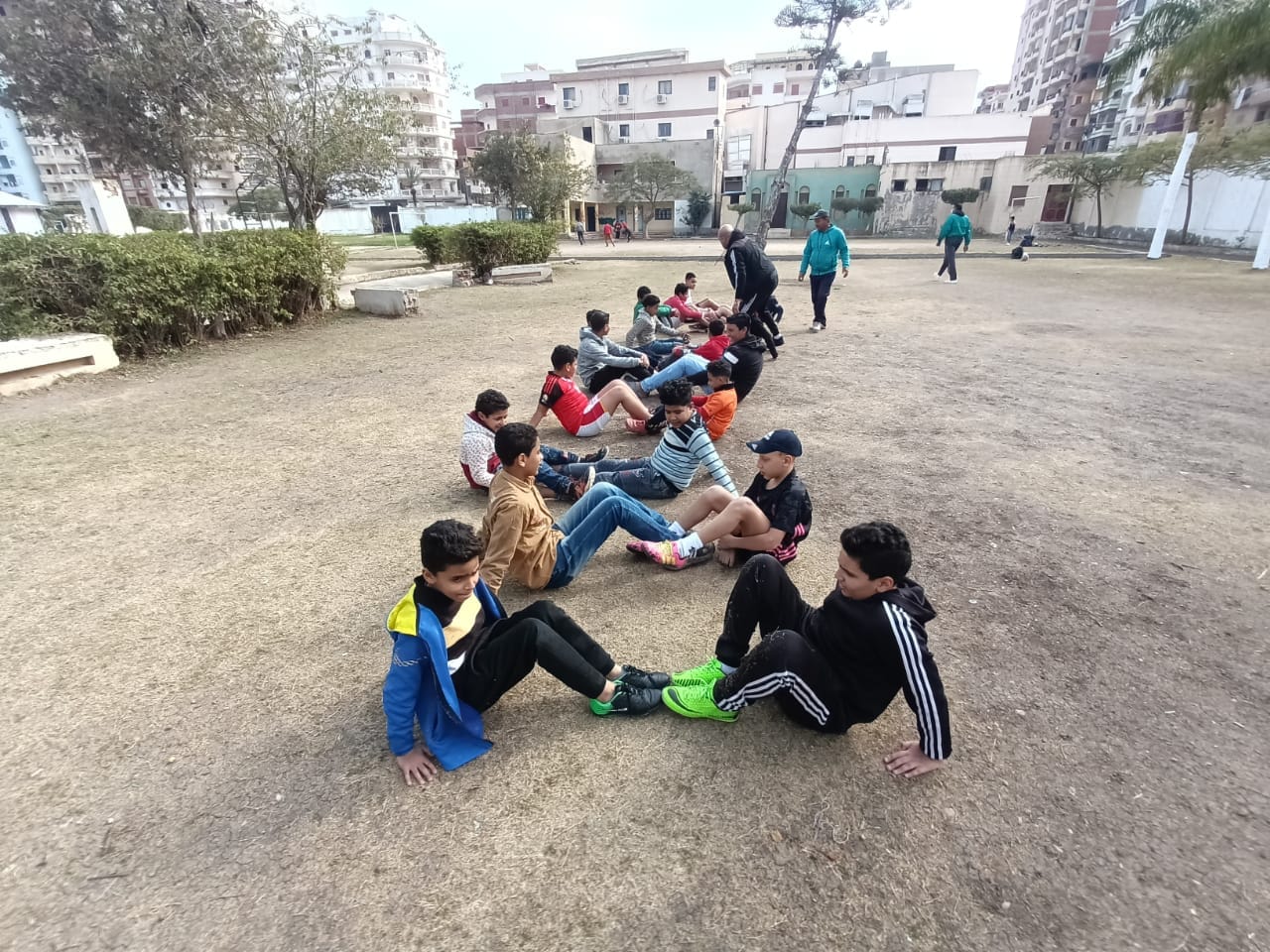 جانب من مبادارة ممارسة الرياضة بالحدائق بكفر الشيخ