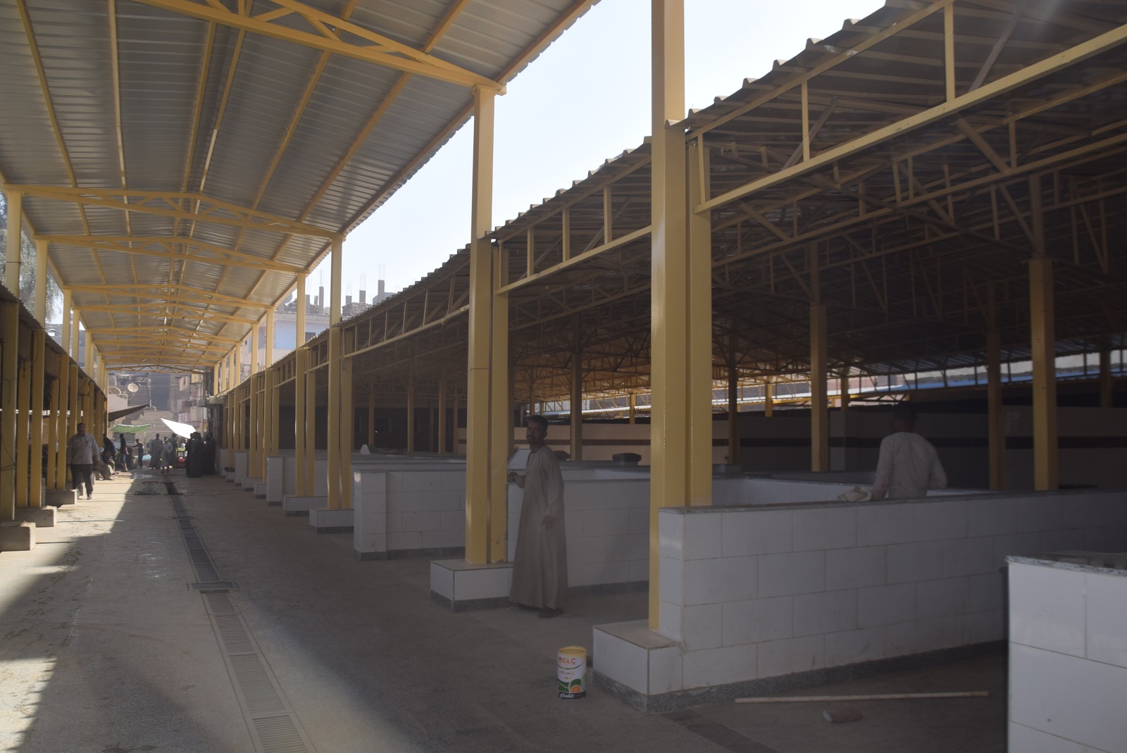 أعمال التطوير فى سوق البياضية أعمال التطوير فى سوق البياضية