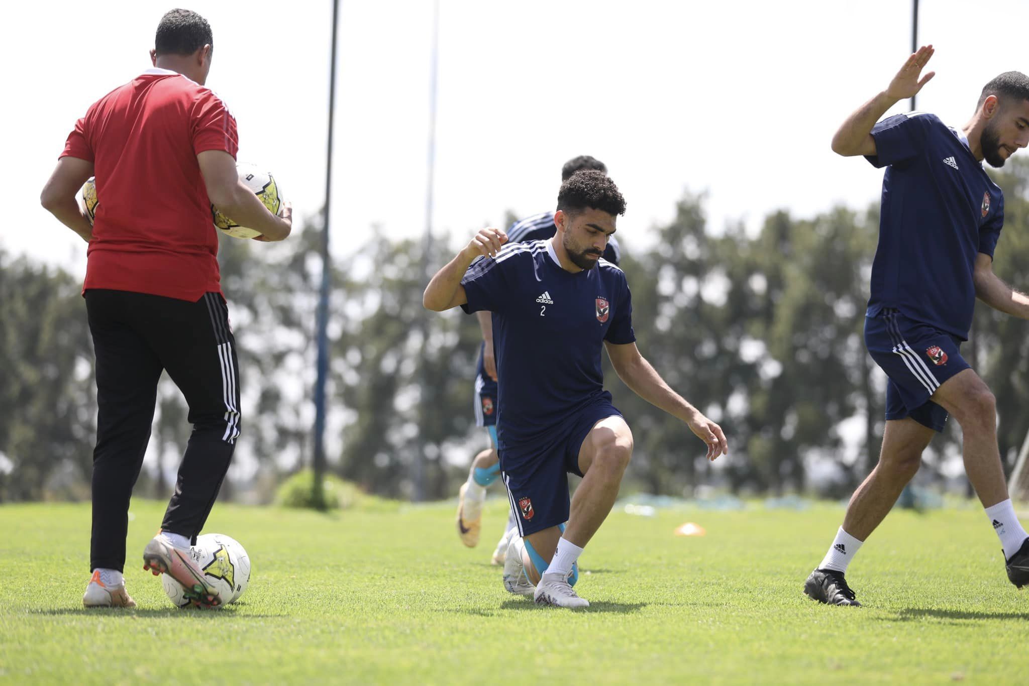 خالد عبد الفتاح من مران الاهلي بجنوب أفريقيا