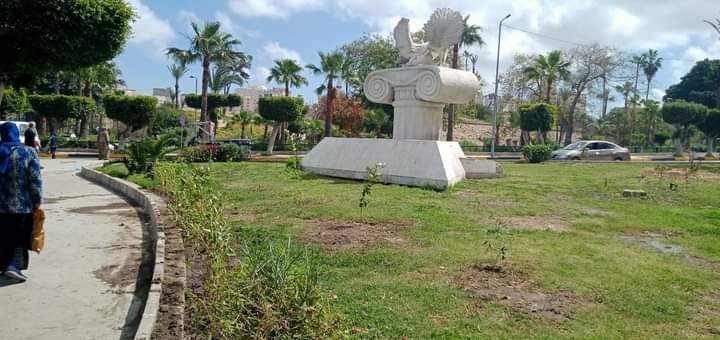 رفع  كفاءة حديقة الشلالات وسط الاسكندرية
