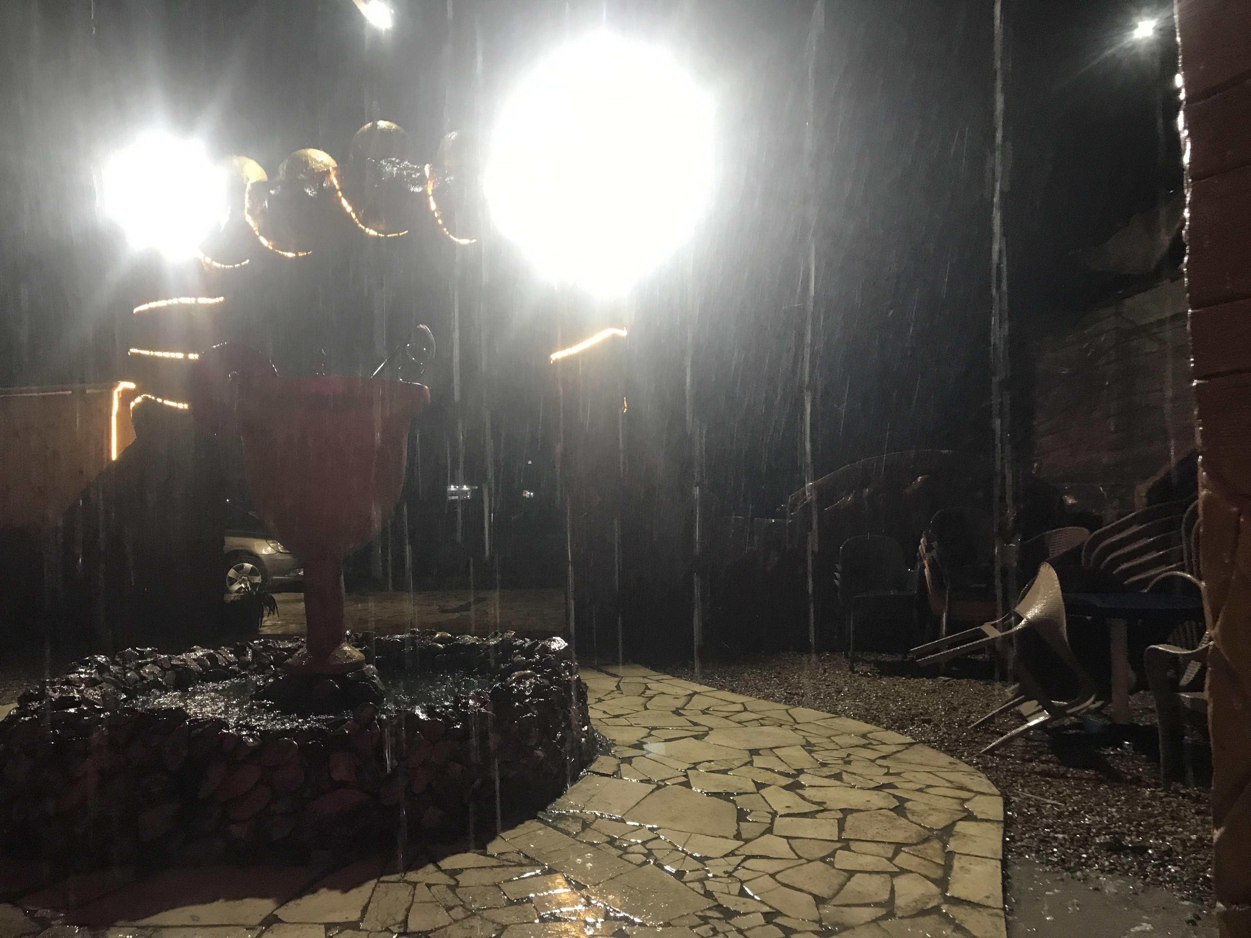 هطول أمطار غزيرة على مدينة العريش (2)