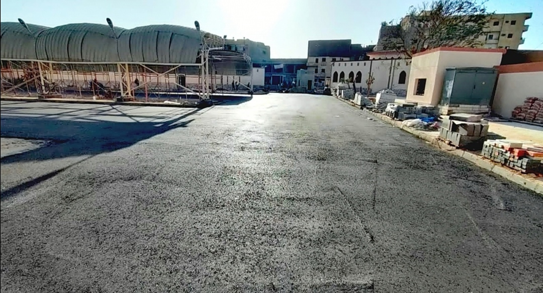 متابعة أعمال الرصف بالشوارع وتطوير موقف البياضية متابعة أعمال الرصف بالشوارع وتطوير موقف البياضية