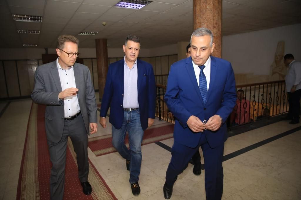 المحافظ والنائب طارق رضوان والسفير الألمانى 