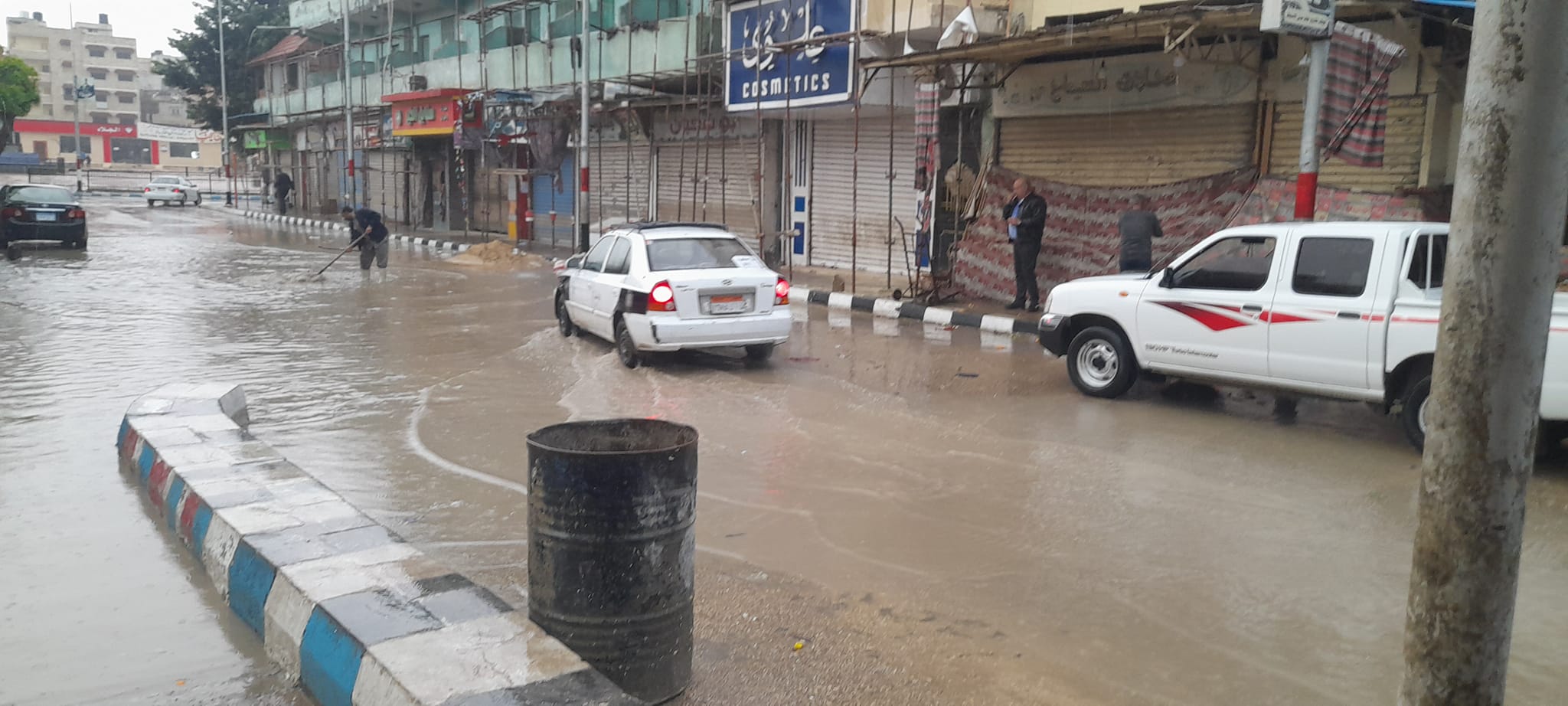 من اثار الامطار