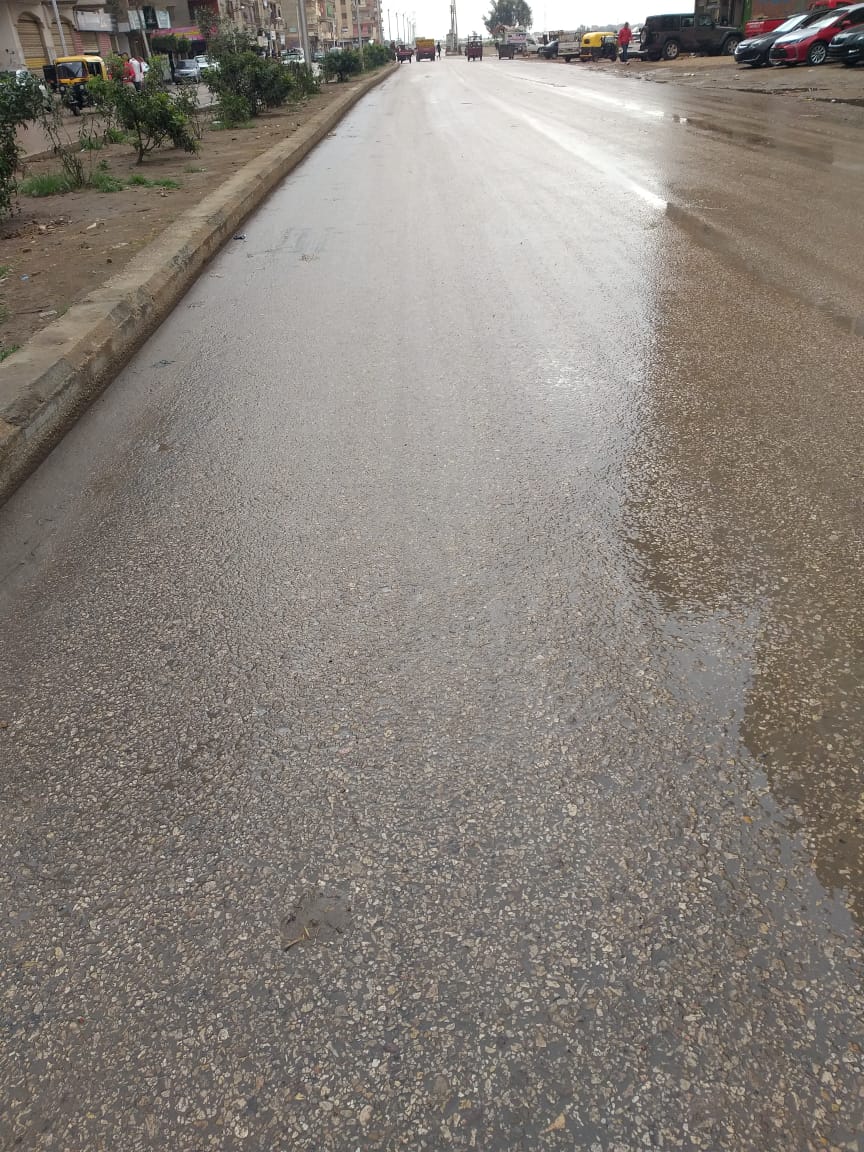 هطول امطار بمدينة كفر الشيخ