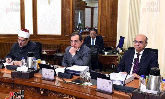 اجتماع مجلس الوزراء الأسبوعى، برئاسة الدكتور مصطفى مدبولي (1)