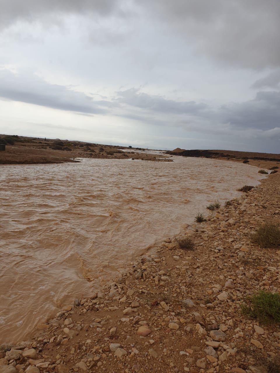 جريان السيول بمركز نخل