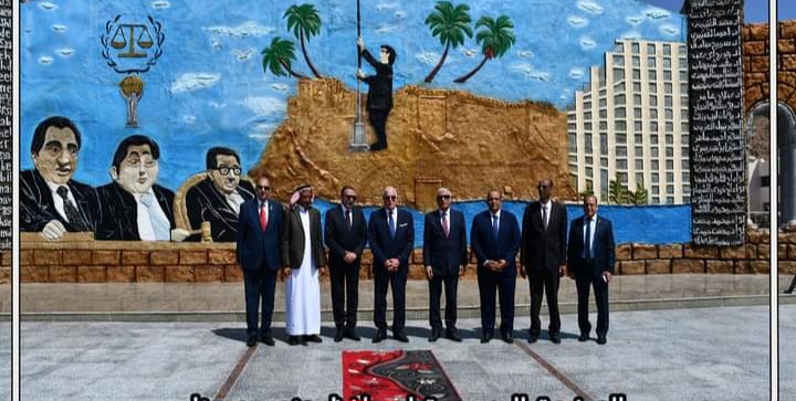 محافظ جنوب سيناء أثناء افتتاح حديقة طابا وأعمال التجميل محافظ جنوب سيناء أثناء افتتاح حديقة طابا وأعمال التجميل