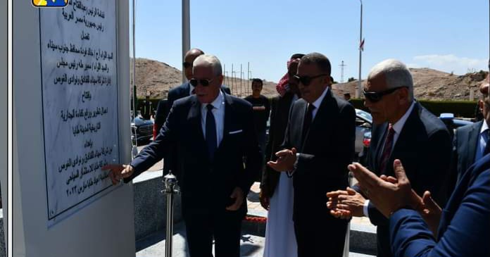 محافظ جنوب سيناء أثناء افتتاح حديقة طابا وأعمال التجميل محافظ جنوب سيناء أثناء افتتاح حديقة طابا وأعمال التجميل