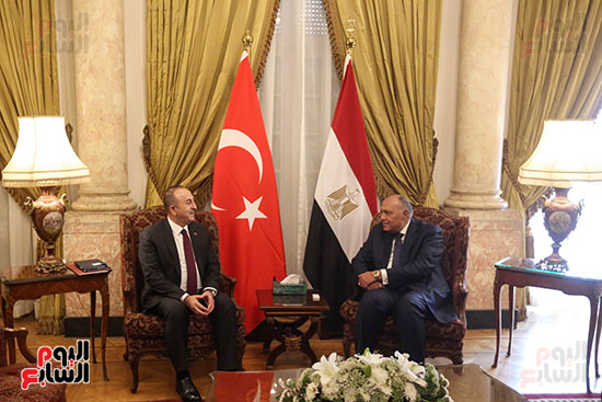 لسة المباحثات بين وزيرى خارجية مصر وتركيا (6)