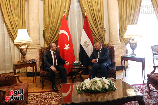 لسة المباحثات بين وزيرى خارجية مصر وتركيا (9)