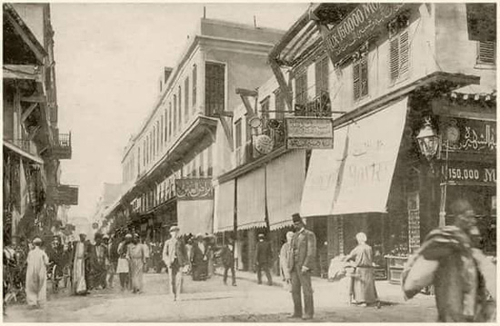 شارع-الموسكي-بالقاهرة---مصر---عام-١٩١٠.
