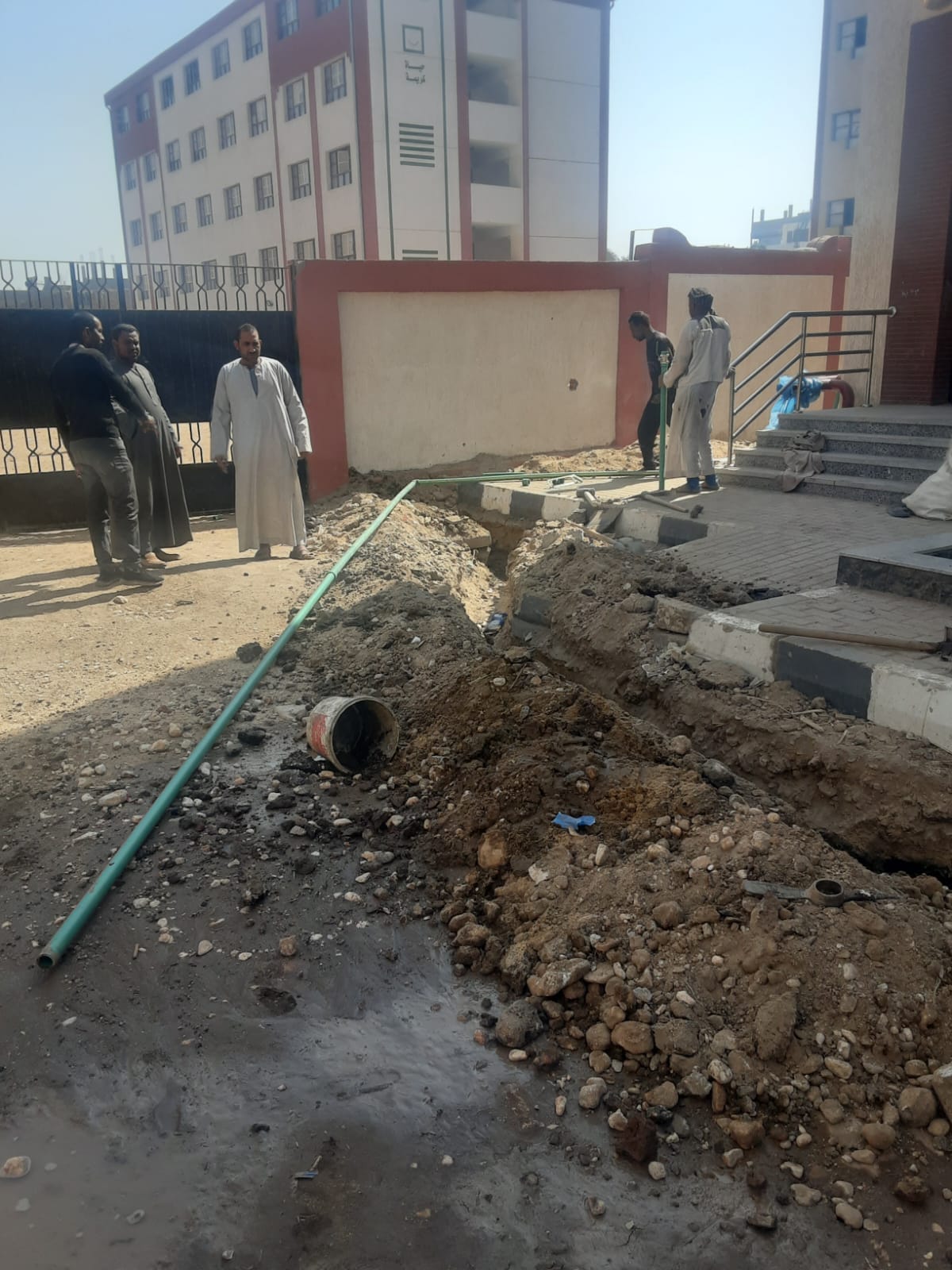 مرافق المياه لمجمع الخدمات الحكومية بقرية النمسا