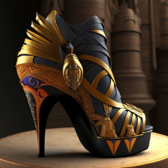 أحذية بالطابع الفرعوني