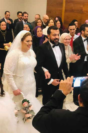 كريم أبو الفتح ونهلة طاهر يحتفلان بزفافهما (1)