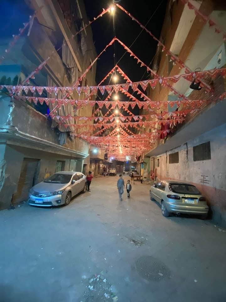 زينة رمضان تزين شوارع شبرا الخيمة