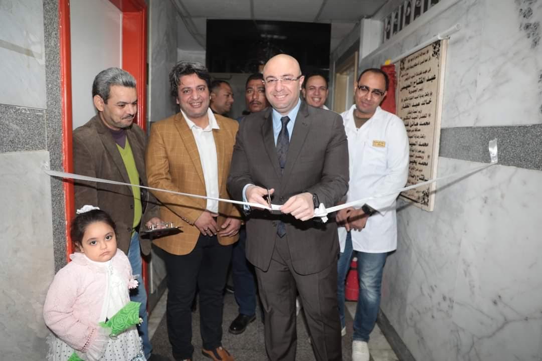 افتتاح المحافظ  لوحدة الرعاية المركزة للأطفال بمستشفى التأمين الصحي بمدينة بني سويف