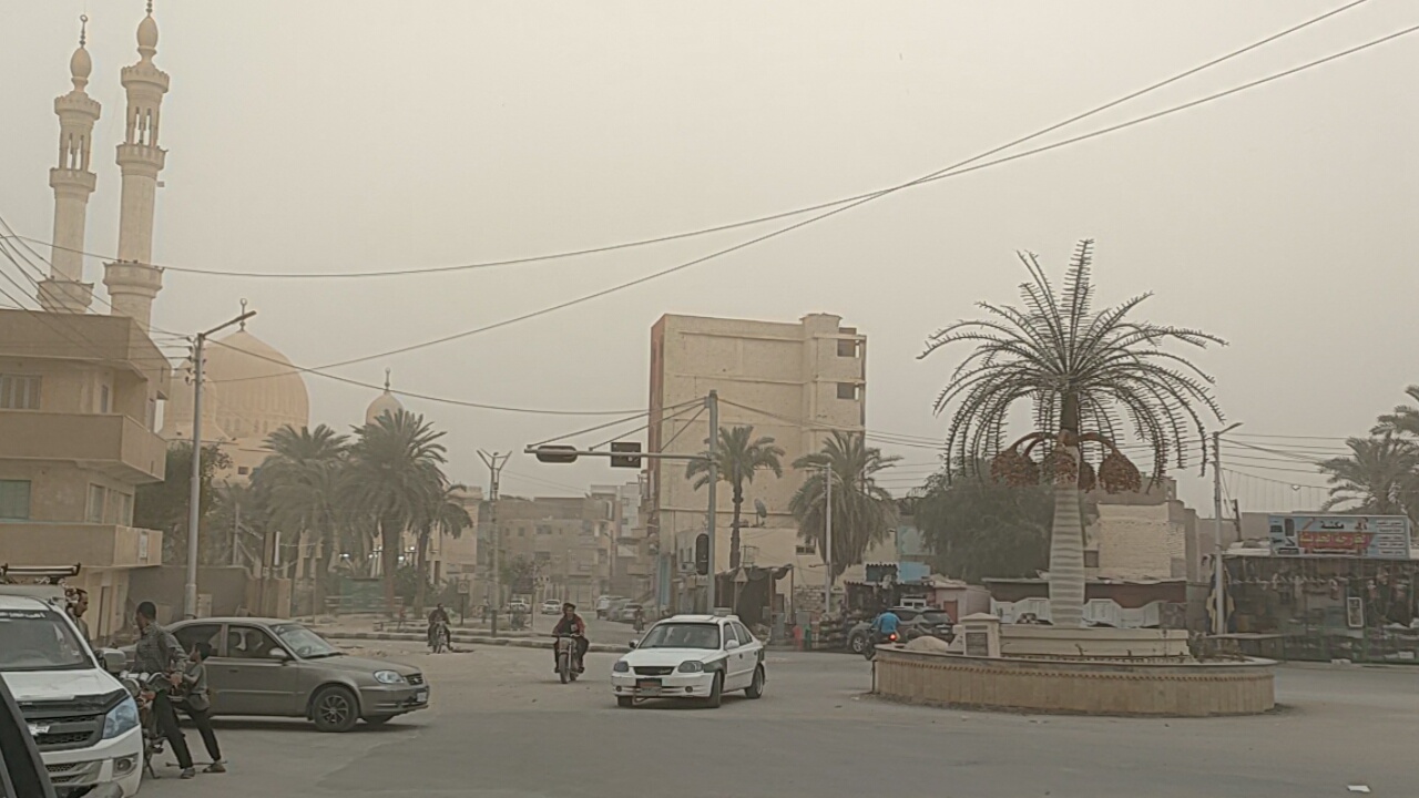 عواصف ترابية تضرب محافظة الوادي الجديد (12)
