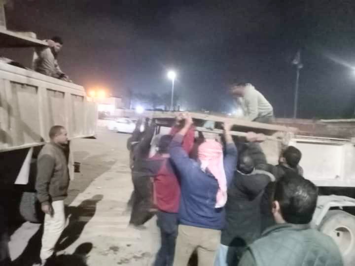 رفع الاشغالات مدخل مطروح