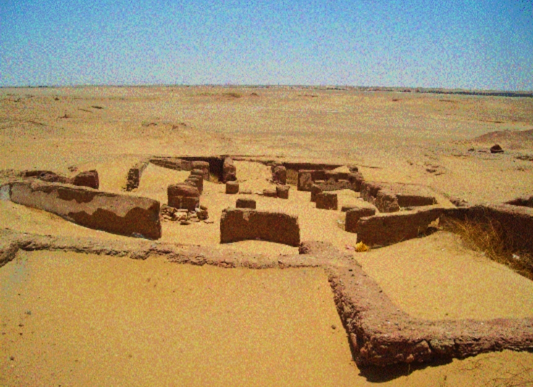 ما تم كشفه من مبانى المدينة