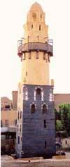 المئذنة قديماً فى المسجد العمرى باسنا