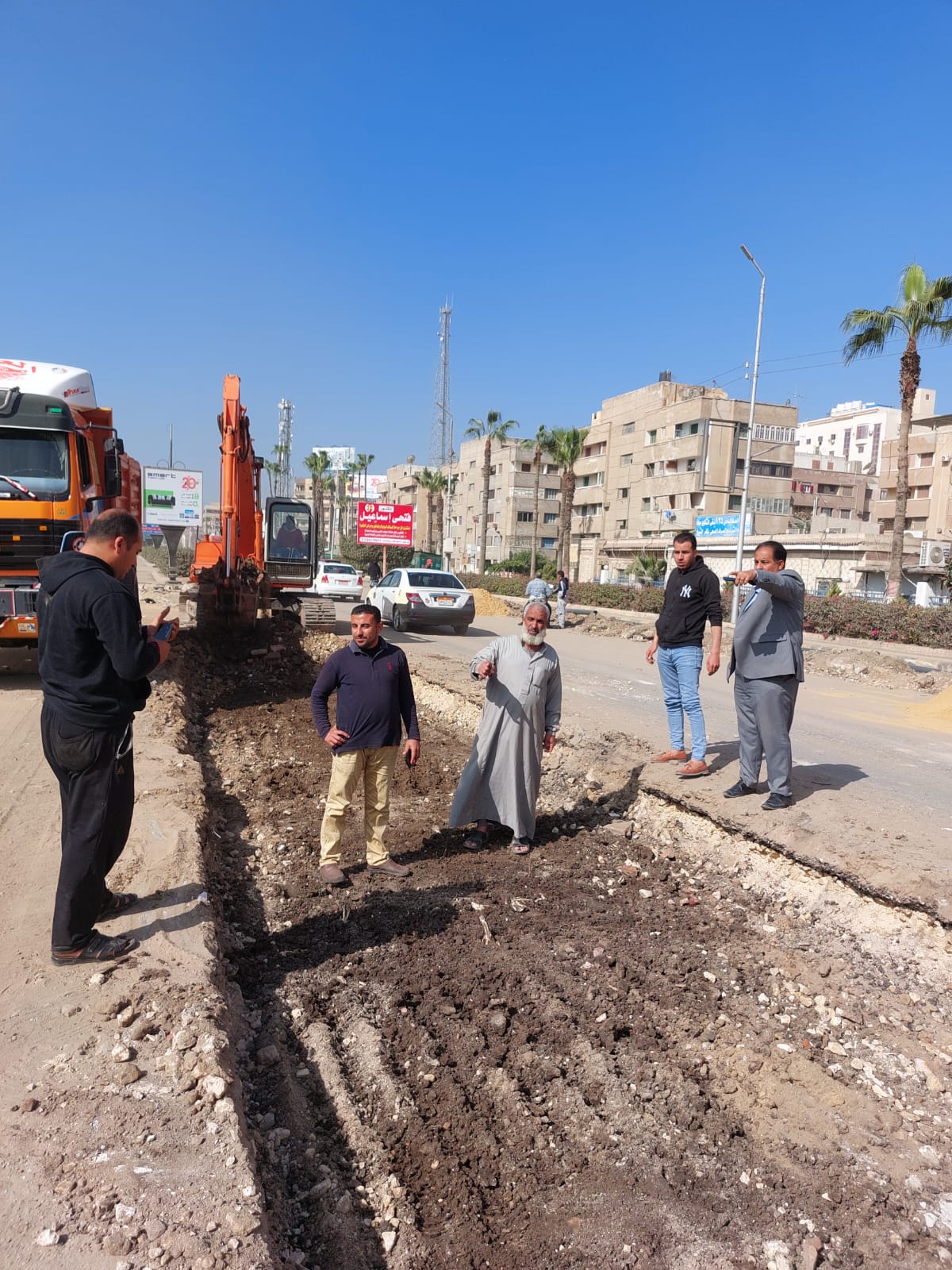 توسعة الشوارع بكفر الشيخ