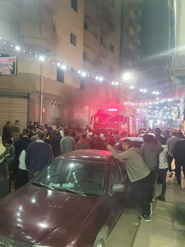 حريق داخل جراج سيارات في المنتزة