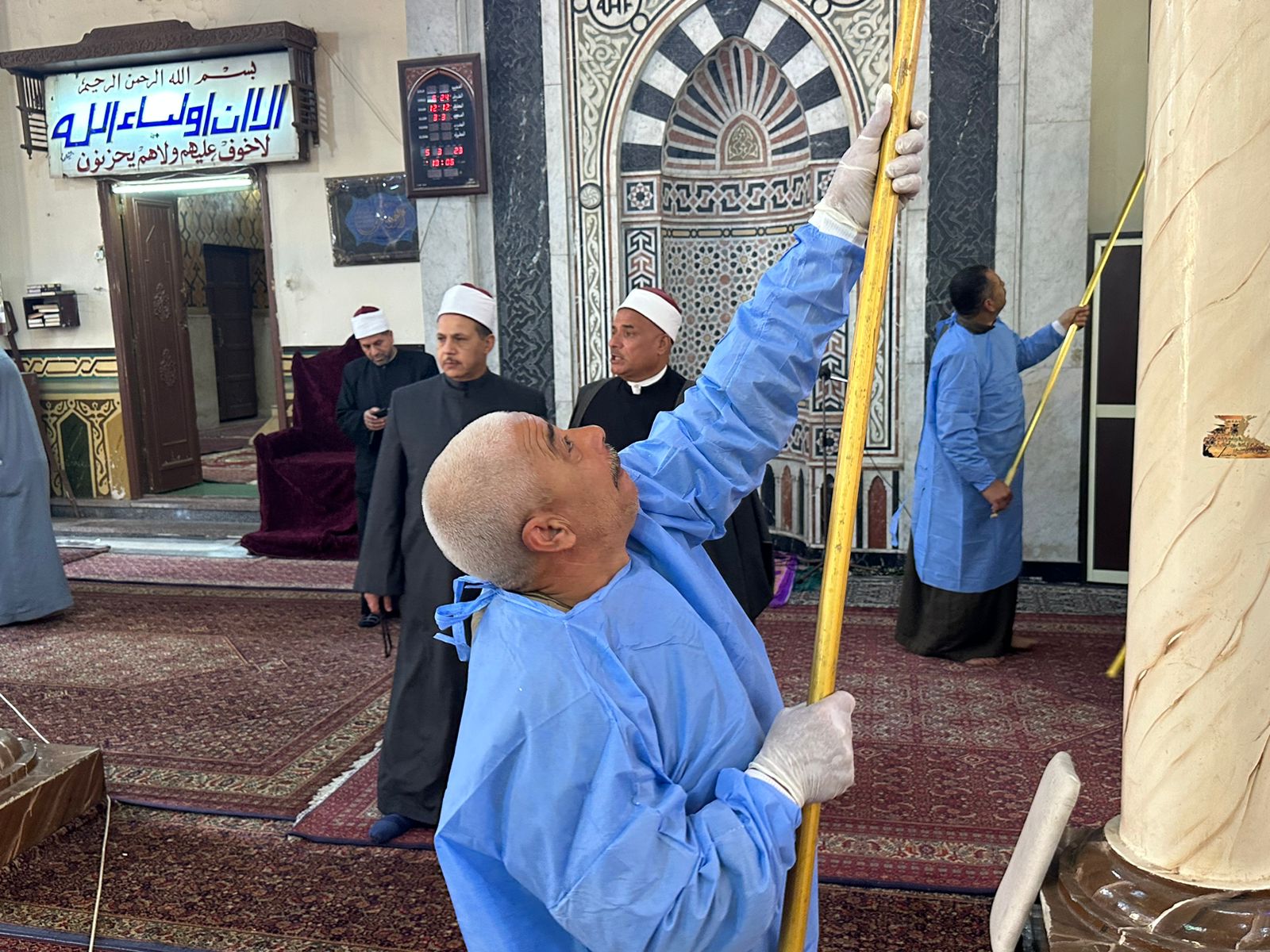 جانب من اعمال الحملة الثانية لنظافة المساجد