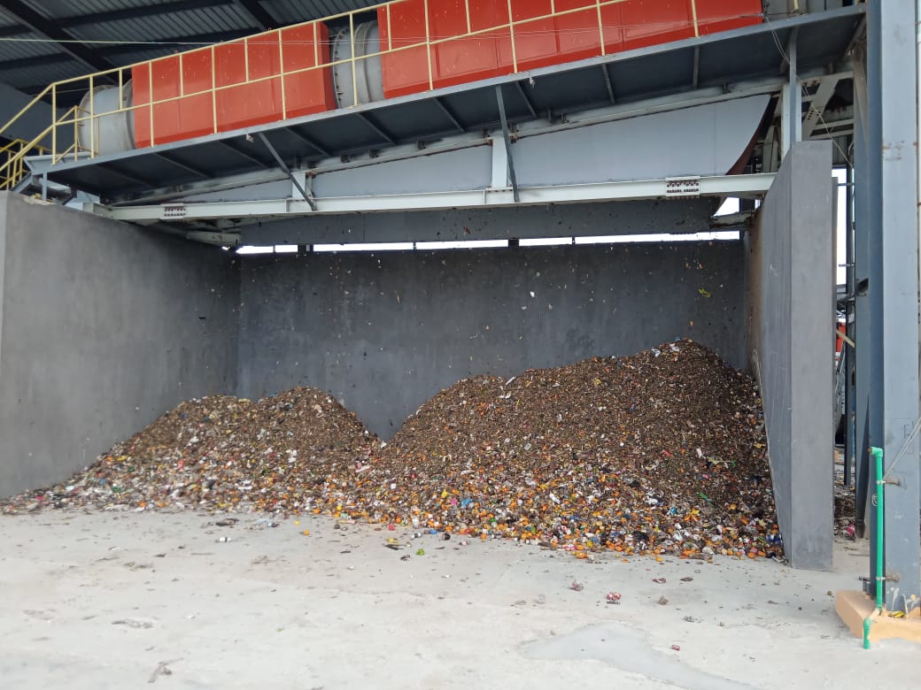 بدء التشغيل التجريبى لمصنع تدوير المخلفات (2)