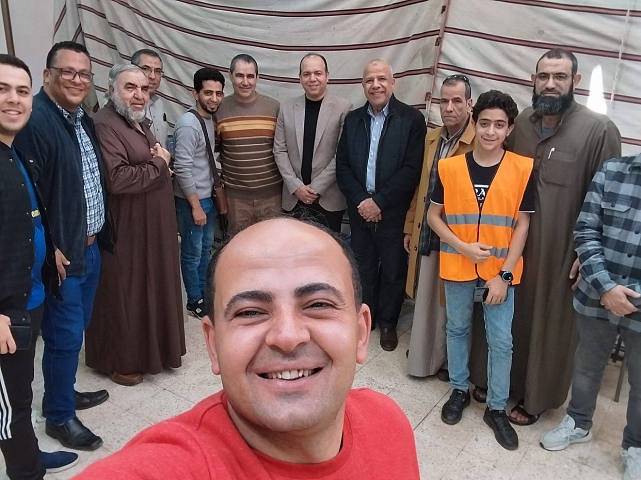 شباب ورجال قرية الصنافين بالشرقية