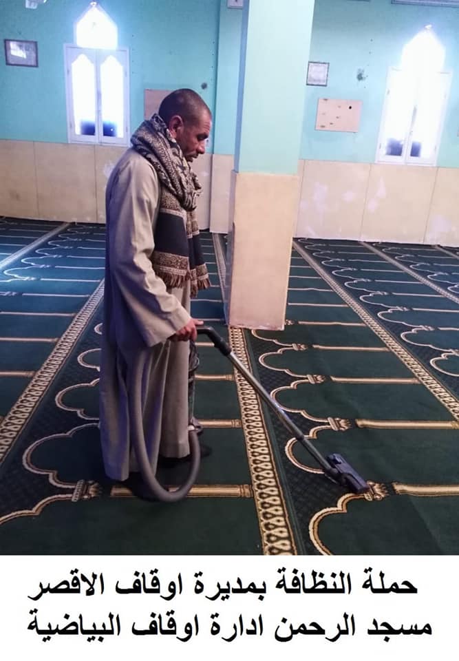 المرحلة الثانية لتعقيم ونظافة المساجد قبل قدوم شهر رمضان