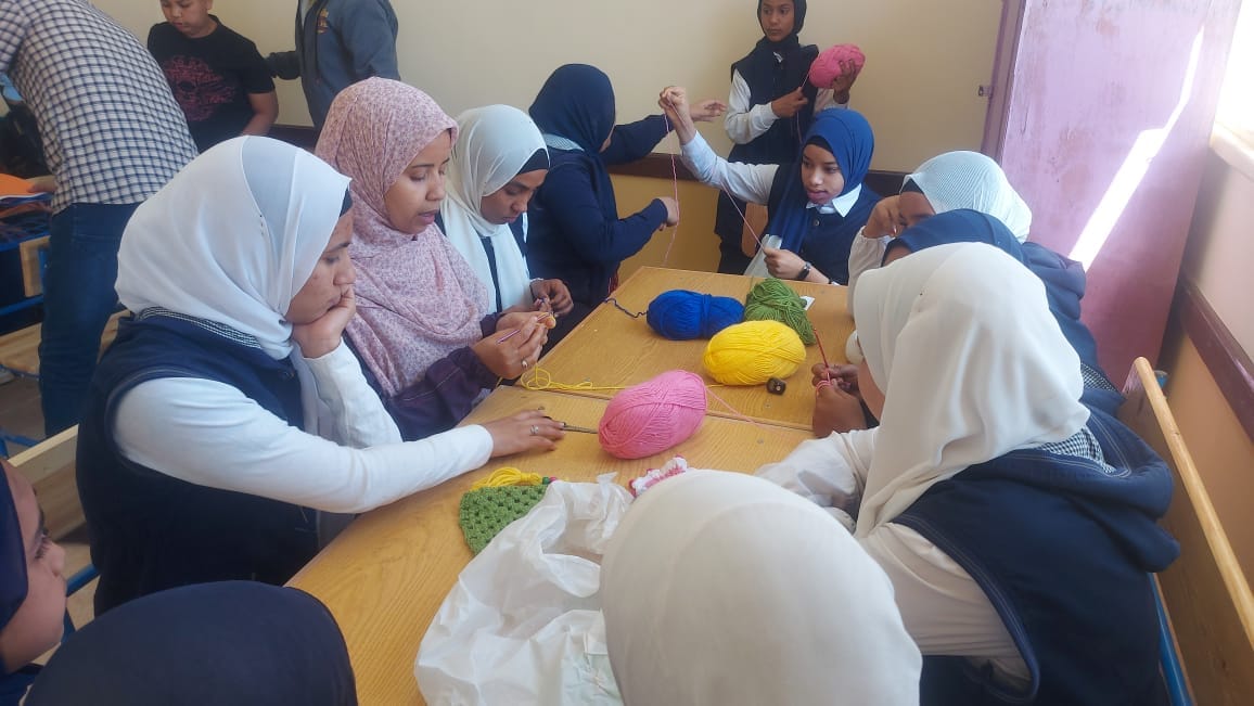 تعليم الفتيات فى قرى حياة كريمة بأرمنت