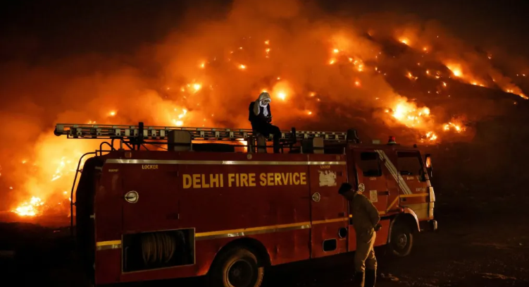 Fire in India