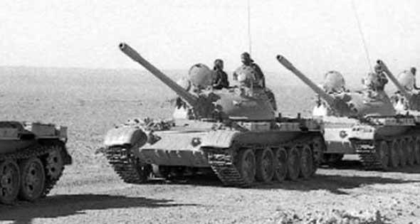 عبور الدبابات المصرية خط بارليف (1)