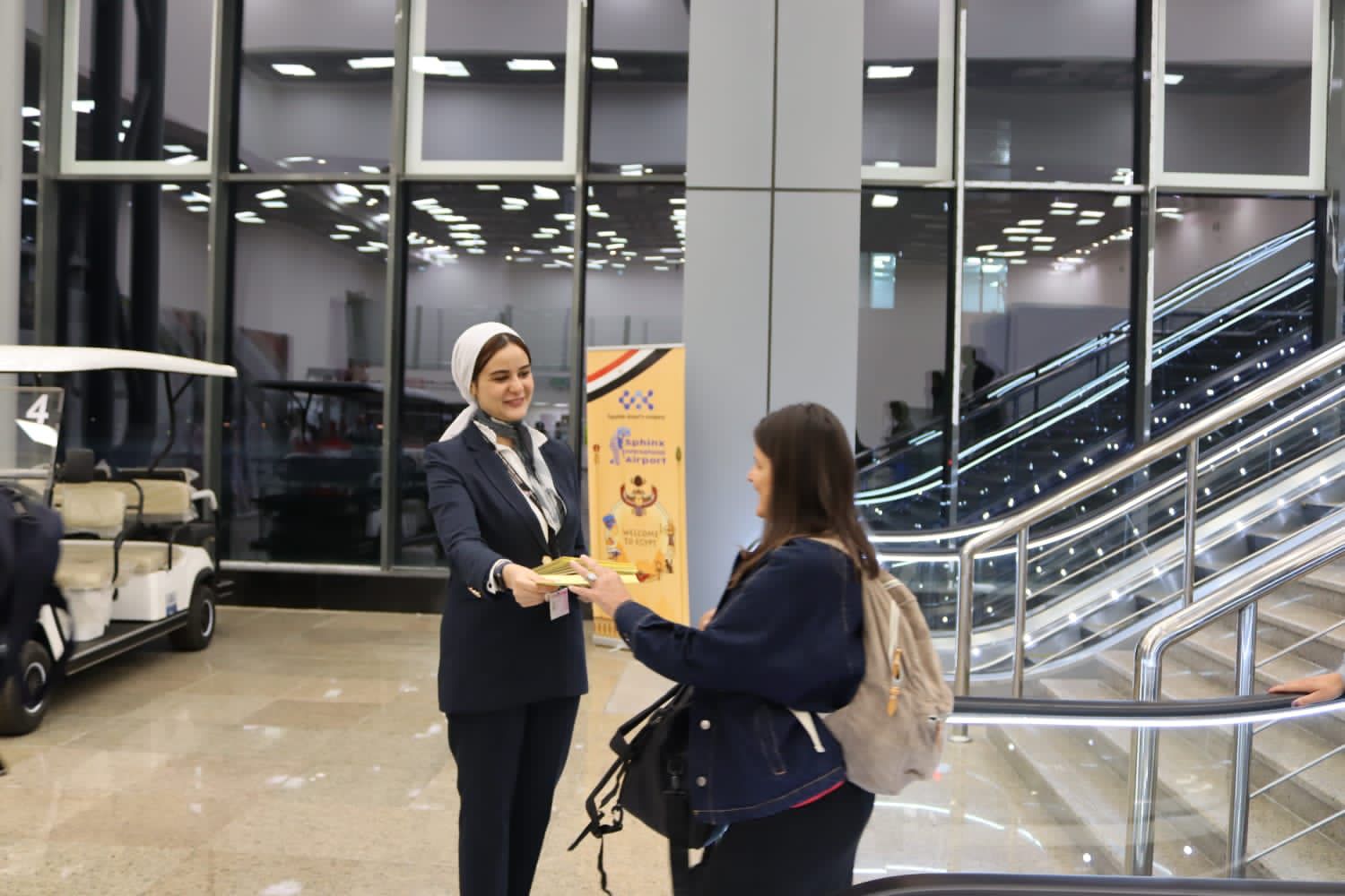 مطار سفنكس الدولي يستقبل أولى رحلات إير أوروبا الإسبانية     (2)