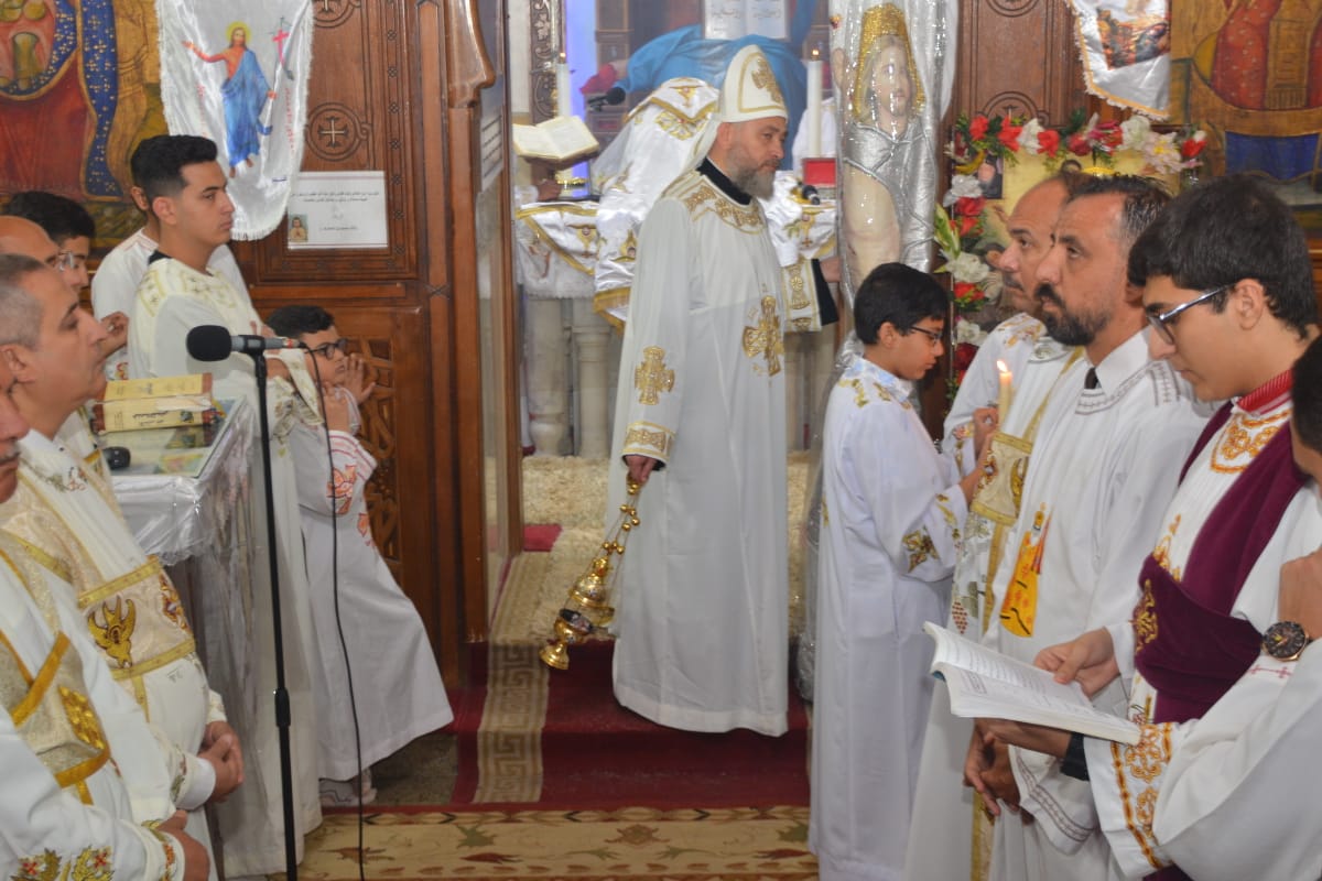 احتفالات عيد القيامة المجيد بكنيسة العذراء بمدينة بنها  (3)