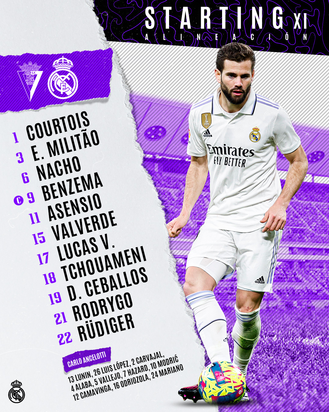 تشكيل ريال مدريد