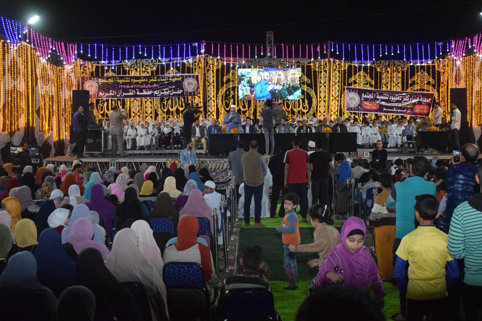 حفل تكريم حفظة القرآن الكريم بقرية كفر دمتيوه بالبحيرة (14)