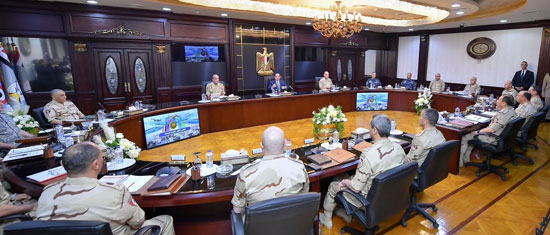 الرئيس السيسى يترأس اجتماع المجلس الأعلى للقوات المسلحة (4)