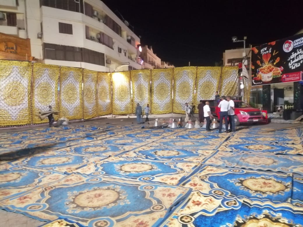 متابعة تجهيزات ساحة أبو الحجاج لإستقبال المصلين في عيد الفطر