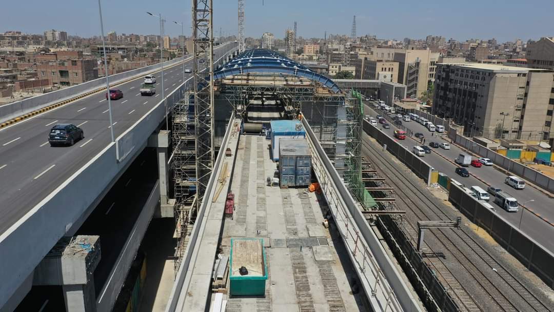 محطة جامعة القاهرة بالمرحلة الثالثة للخط الثالث للمترو (8)